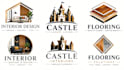 design a professional interior design, castle, flooring logo