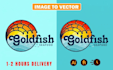 redraw, vectorize, convert logo or graphic to vector