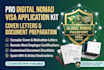 write your digital nomad visa cover letter and prepare application documents