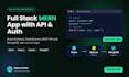 develop a full stack mern web app with rest API and authentication
