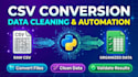 convert CSV json and XML files using python