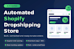 create an automated shopify dropshipping store with ai