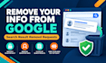 remove your personal information from google search results