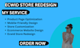redesign ecwid store customize ecwid website and improve ecommerce