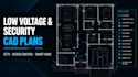 draft low voltage, cctv, access control, smart home cad device placement plan