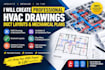 create professional hvac drawings, duct layouts, and mechanical plans
