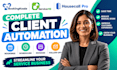 setup bookingkoala, servicem8 and housecall pro  complete client automation