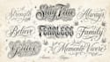 create lettering, script, calligraphy tattoo designs