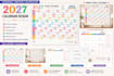 design a custom 2027 calendar, printable wall calendar