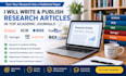 write research publish articles in scopus scie ieee pubmed springer elsevier sci