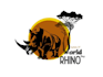 create a premium modern rhino logo design