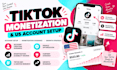 help with tiktok monetization eligibility and US account setup