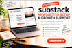 promote your substack newsletter, substack growth, subscribers, substack article
