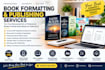 format your book for amazon KDP, ebook, book interior, and paperback publishing