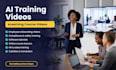 create ai professional training videos and elearning course video
