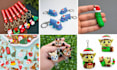 design 3d printable holiday keychain charms and fidget clickers