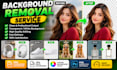 do professional background removal and photo cutout