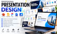 do powerpoint presentation design, google slides, figma, pitch deck, template