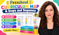 create a preschool curriculum map and scope and sequence