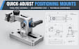 design quick adjust positioning mounts with toolfree locking in solidworks