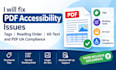 fix PDF accessibility issues tags reading order alt text and PDF ua compliance