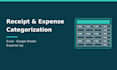 turn receipts or bank exports into a categorized expense log
