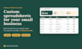 build a custom excel spreadsheet and google sheets automation
