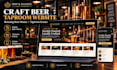 design a craft beer taproom website with rotating beer menus