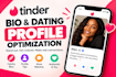 tinder bio dating optimization