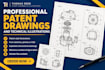 create professional patent drawings and technical illustrations