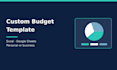 build a personal or small business budget in excel or sheets