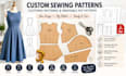 create custom sewing patterns, clothing patterns and printable PDF patterns