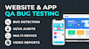 do website testing manual QA testing bug testing usability test website review