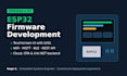 develop esp32 firmware with touchscreen UI, wifi and cloud integration