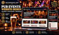 create a pub website with live music events and table booking