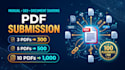 do manual PDF submission and document sharing for SEO