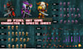 create 2d pixel art character 8 bit 16 bit sprite sheet animation game assets