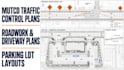 mutcd traffic control plan, road construction plan, driveway plan, parking lot