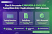 do fast and accurate kannada and english typing and data entry