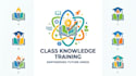 create a professional class, knowledge, and training logo