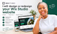 design and transfer wix studio website, wix website redesign, wix, wix studio