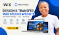 design and transfer wix studio website, wix website redesign, wix, wix studio