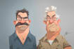do unique and funny caricature art