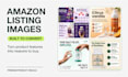 design amazon listing images and infographics