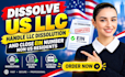 dissolve US llc, handle llc dissolution, and close ein number non US residents