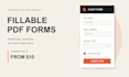create a fillable PDF form, workbook or checklist