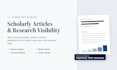 write scholarly articles, enhance citations on google scholar