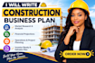 write construction business plan for you