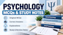 create psychology mcqs quizzes and study notes