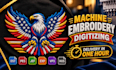 digitize your logo into a machine embroidery file